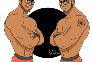 Мистер Tee - персонад для спортивного продукта