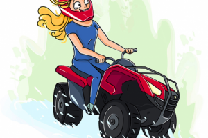 Девушка на квадроцикле