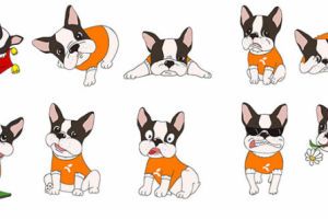 Стикеры, милый щенок