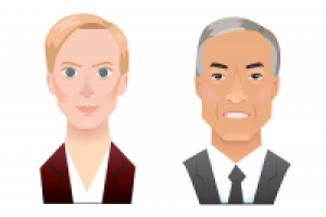 Портреты знаменитостей- flat стиль (T. Swinton, B.Tracy)