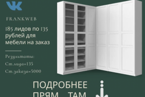 Кейс: 185 лидов по 135 рублей для мебели на заказ