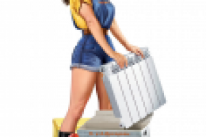 Девушка с батареей