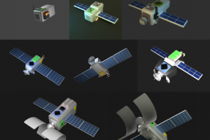 Спутники low poly