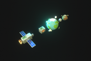 Спутник и размеры в соотношении с планетами