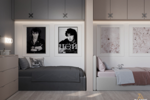 Комната для двух сестер с большой разницей в возрасте