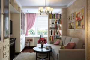 Гостиная.Сделано для студии дизайна интерьера "Красивый Дом"