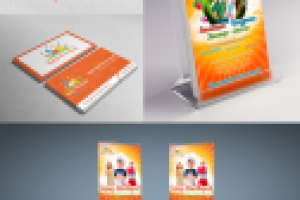 разработка лого и материалов для детского клуба