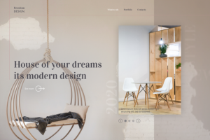 Дизайн сайта для архитектора-дизайнера.