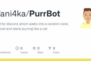 Бот для Discord, мурчащий в голосовых каналах
