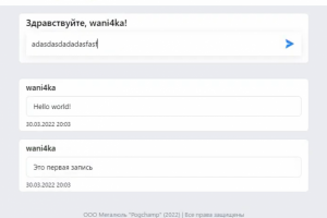 Небольшая социальная сеть