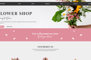 Адаптивная верстка, лендинг, цветочный магазин