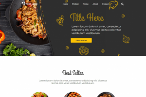 Адаптивная верстка, лендинг, ресторан