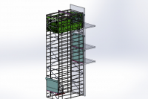 Грузовой подъемник шахтного типа