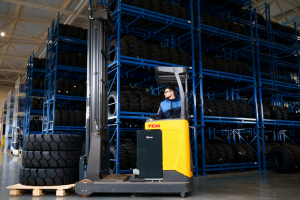 работа погрузчика