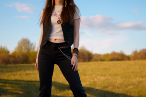 Девушка хиппи