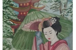 Зимняя прогулка. Японские мотивы