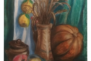 Осенний натюрморт. Пастель