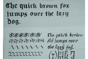 Каллиграфия. Тушь, перо.