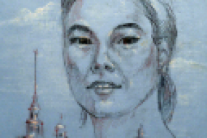 Портрет (сепия, пастель)