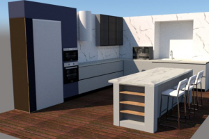 Дизайн-проект кухни в частном доме