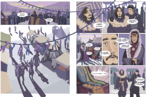 Один из разворотов графического романа