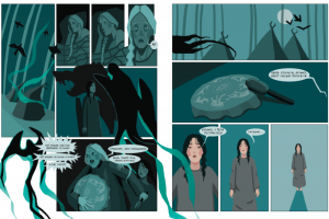 Один из разворотов графического романа