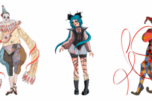 Персонажи в динамичных позах