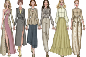 Fashion sketches sample