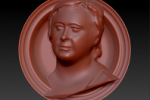 Портрет в круглой рамке