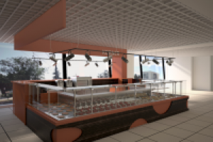 дизайн фудкорта в торговом центре