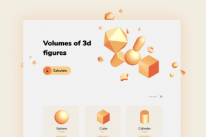 Volumes of 3d figures