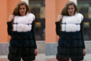 ретушь меха