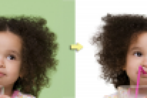 обтравка пушистых волос