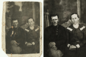 Восстановление черно-белого фото