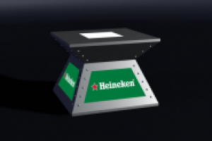 ПРОЕКТ ТУМБЫ ДЛЯ ТАНЦЕВ ДЛЯ КЛУБА "САХАR" И КОМПАНИИ "HEINEKEN"