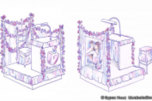 ЭСКИЗ ПРОМО-ОБЪЕКТА (ШАРИКОВАЯ РУЧКА, ЦВЕТНЫЕ КАРАНДАШИ)