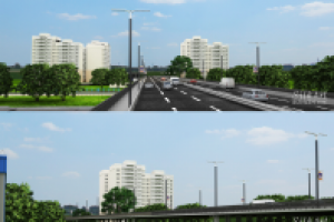 путепровод днем