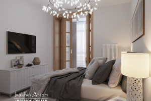 дизайн спальни в скандинавском стиле