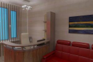 Приемная директора 3d эскиз