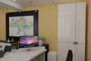 Кабинет директора 3d эскиз