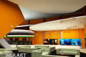 Дипломный проект "Дизайн кинотеатра г.Москва" - бар/афиши