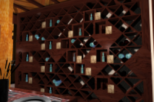 стенд винного ресторана