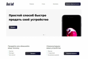 Сайт сервиса с калькулятором расчёта цены