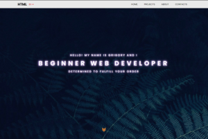 Личный сайт портфолио