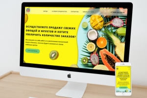 лендинг партнеров МП продажа овощей/фруктов (реальный проект)