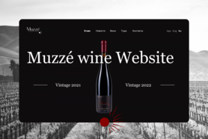 Сайт винной компании Muzze Wine