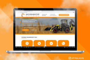 UI/UX + Верстка Landing Page | Услуги стройтехники