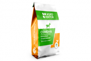 Дизайн мешка кормовых трав для Agro Vector