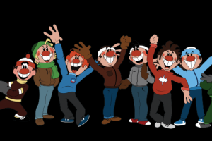 Персонажи для баннера в стилистике м/ф "Шайбу, шайбу"