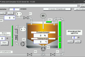СКАДА на панели оператора Delta DOP